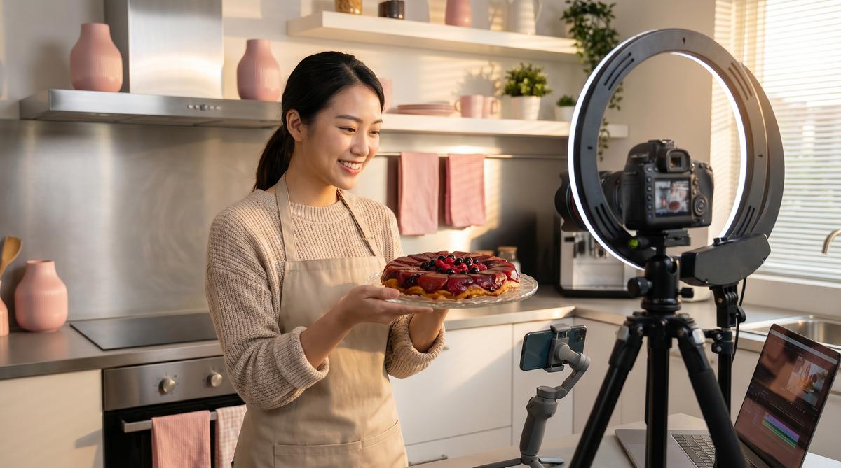 国产主播美食vlog视频教程